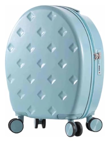 NICRX Koffer Handgepäck-Koffer mit großem Fassungsvermögen und universeller Radverstellung, Einstiegskoffer, Sicherheits-TSA-Zahlenschloss Reisekoffer(Blue,24 inches) von NICRX