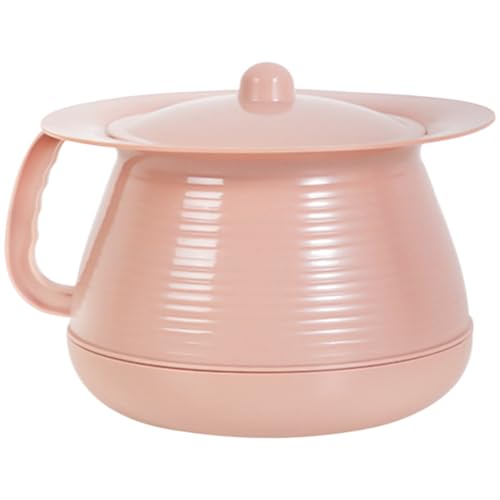 Chamber Pot 1.5L Tragbarer Urinal Spucke mit Deckel und Griff Hospital Home Spetoon Bettpfanne mit Bürsten Notfallkommode Eimer wiederverwendbares Urin -Gerät für Frau und ältere Menschen, Style1, tr von NIDONE