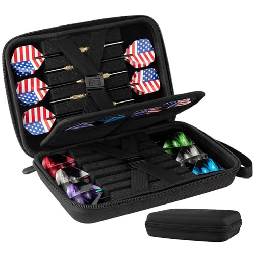 Darts Case hält 12 Darts & Zubehör Eva Darts Halter mit Mesh Pocket Reißverschluss Darts Hüllen für Stahl und weiche Spitzen mit innerem Fixierer und äußerer Schleife Schutzdart Darts, Darts Halter Darts Case hält 12 Darts & Zubehör Eva Darts Halter mit Mesh Pocket Reißverschluss Darts Hüllen für Stahl und weiche Spitzen mit innerem Fixierer und äußerer Schleife Schutzdart Darts, Darts Halter von NIDONE