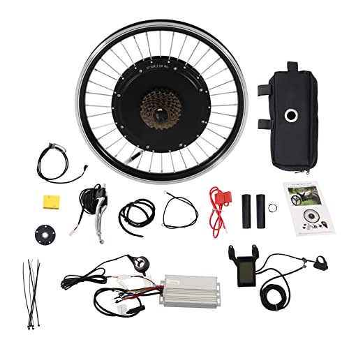 NIGORIY Ebike Kit, 500W 20 Zoll Elektrofahrrad Umbausatz, 340rpm Ebike Umbausatz, 35km/h Elektro-Fahrrad Umbausatz 5 Einstellbare Geschwindigkeiten mit LCD Pedal Assistent Sensor (Hinterrad) von NIGORIY