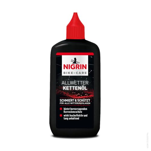 NIGRIN BIKE-CARE Allwetter-Kettenöl, 100 ml Flasche, Fahrradkettenöl, verringert Reibung, macht Fahrradketten leichtläufig NIGRIN BIKE-CARE Allwetter-Kettenöl, 100 ml Flasche, Fahrradkettenöl, verringert Reibung, macht Fahrradketten leichtläufig von NIGRIN