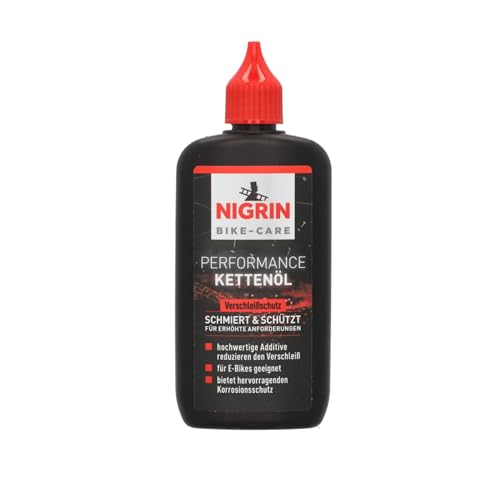 NIGRIN BIKE-CARE E-Bike-Kettenöl, 100 ml Flasche, Fahrradkettenöl, verringert Reibung, macht Fahrradketten leichtläufig NIGRIN BIKE-CARE E-Bike-Kettenöl, 100 ml Flasche, Fahrradkettenöl, verringert Reibung, macht Fahrradketten leichtläufig von NIGRIN