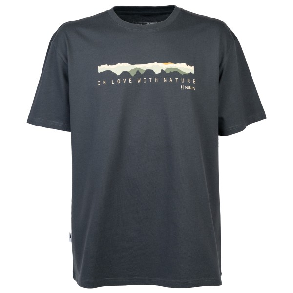 NIKIN - Treeshirt Mountain Panorama - T-Shirt Gr L blau von NIKIN