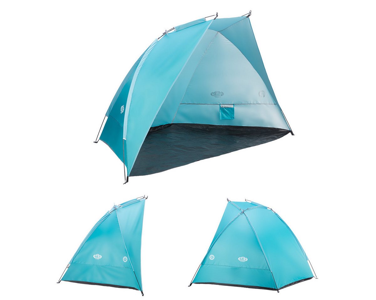 NILS CAMP Strandmuschel Strandzelt türkis 260x120x120cm, mit Heringen NILS CAMP Strandmuschel Strandzelt türkis 260x120x120cm, mit Heringen von NILS CAMP