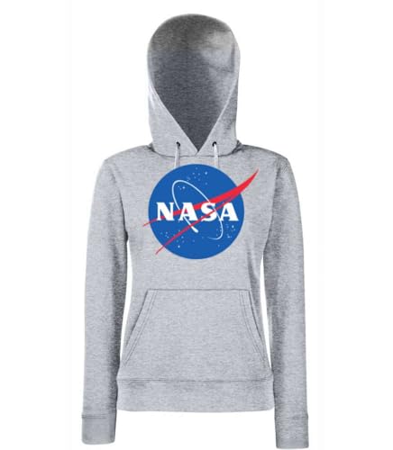 Damen Hoodie Pullover mit NASA Logo - Grau M Damen Hoodie Pullover mit NASA Logo - Grau M von NIMAMA