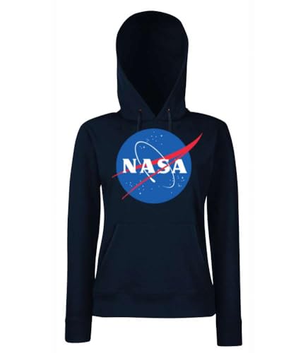 Damen Hoodie Pullover mit NASA Logo - Navyblau S Damen Hoodie Pullover mit NASA Logo - Navyblau S von NIMAMA