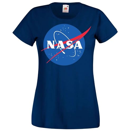 Damen T-Shirt mit NASA Logo - Navyblau M Damen T-Shirt mit NASA Logo - Navyblau M von NIMAMA