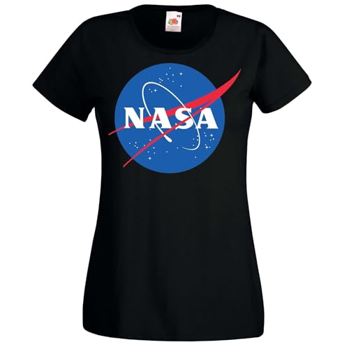Damen T-Shirt mit NASA Logo - Schwarz S Damen T-Shirt mit NASA Logo - Schwarz S von NIMAMA