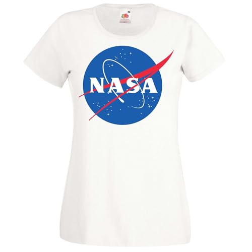 Damen T-Shirt mit NASA Logo - Weiß M Damen T-Shirt mit NASA Logo - Weiß M von NIMAMA