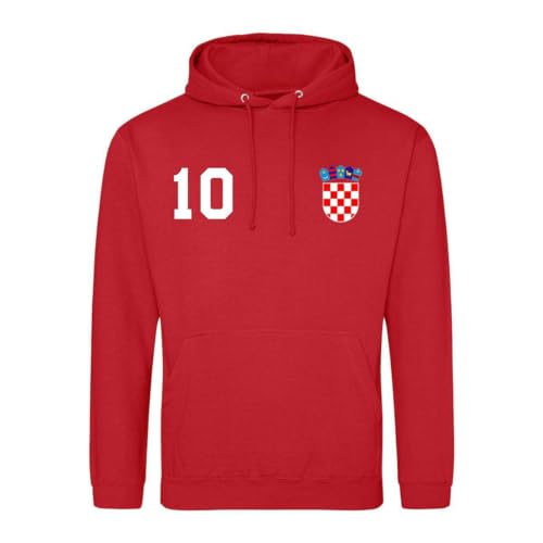 Kroatien Herren Hoodie Hrvatska Trikot Pullover Personalisiert mit Wunschname & Nummer - Rot M Kroatien Herren Hoodie Hrvatska Trikot Pullover Personalisiert mit Wunschname & Nummer - Rot M von NIMAMA