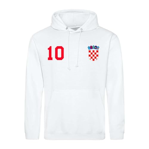 Kroatien Herren Hoodie Hrvatska Trikot Pullover Personalisiert mit Wunschname & Nummer - Weiß L Kroatien Herren Hoodie Hrvatska Trikot Pullover Personalisiert mit Wunschname & Nummer - Weiß L von NIMAMA