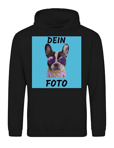 NIMAMA Herren Hoodie Bedrucken Lassen - Mit Wunschfoto personalisiert - Kapuzenpullover als Geschenk für Männer selbst gestalten - Schwarz L NIMAMA Herren Hoodie Bedrucken Lassen - Mit Wunschfoto personalisiert - Kapuzenpullover als Geschenk für Männer selbst gestalten - Schwarz L von NIMAMA