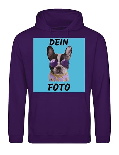 NIMAMA Herren Hoodie Bedrucken Lassen - Mit Wunschfoto personalisiert - Kapuzenpullover als Geschenk für Männer selbst gestalten - Violett 5XL NIMAMA Herren Hoodie Bedrucken Lassen - Mit Wunschfoto personalisiert - Kapuzenpullover als Geschenk für Männer selbst gestalten - Violett 5XL von NIMAMA