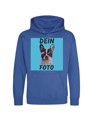 NIMAMA Kinder Hoodie Bedrucken Lassen - Mit Wunschfoto personalisiert - Kapuzenpullover als Geschenk für Jungen und Mädchen selbst gestalten - Royalblau 9-11 Jahre NIMAMA Kinder Hoodie Bedrucken Lassen - Mit Wunschfoto personalisiert - Kapuzenpullover als Geschenk für Jungen und Mädchen selbst gestalten - Royalblau 9-11 Jahre von NIMAMA