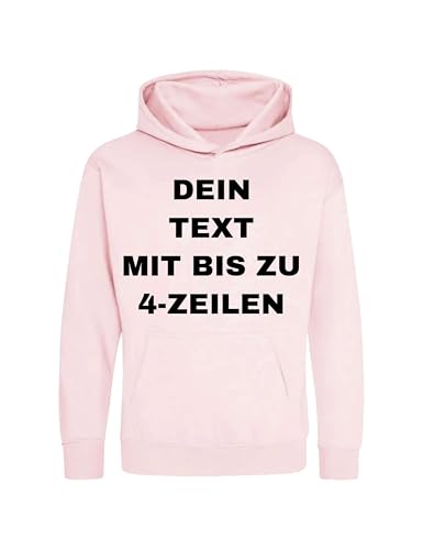NIMAMA Kinder Hoodie Bedrucken Lassen - Mit Wunschtext personalisiert - Kapuzenpullover als Geschenk für Jungen und Mädchen selbst gestalten - Baby Rosa 12-13 Jahre NIMAMA Kinder Hoodie Bedrucken Lassen - Mit Wunschtext personalisiert - Kapuzenpullover als Geschenk für Jungen und Mädchen selbst gestalten - Baby Rosa 12-13 Jahre von NIMAMA