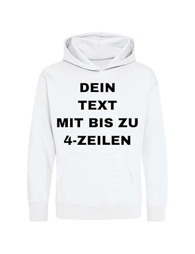 NIMAMA Kinder Hoodie Bedrucken Lassen - Mit Wunschtext personalisiert - Kapuzenpullover als Geschenk für Jungen und Mädchen selbst gestalten - Weiß 3-4 Jahre NIMAMA Kinder Hoodie Bedrucken Lassen - Mit Wunschtext personalisiert - Kapuzenpullover als Geschenk für Jungen und Mädchen selbst gestalten - Weiß 3-4 Jahre von NIMAMA