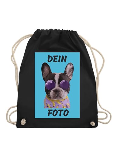 NIMAMA Turnbeutel Baumwollbeutel Bedrucken Lassen - Mit Wunschfoto personalisiert - Einkaufstasche als Geschenk für Damen und Herren selbst gestalten - Schwarz/Weiß NIMAMA Turnbeutel Baumwollbeutel Bedrucken Lassen - Mit Wunschfoto personalisiert - Einkaufstasche als Geschenk für Damen und Herren selbst gestalten - Schwarz/Weiß von NIMAMA