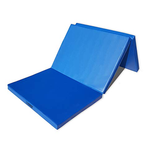 Gymnastikmatte Klappbar 180 x 70 x 8 cm Klappmatte Turnmatte Weichbodenmatte (Blau) von NIRO