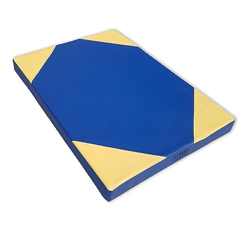 RoniKids Turnmatte 100 x 70 x 8 cm Sportmatte Weichbodenmatte Gymnastikmatte Spielmatte für Kinderzimmer (Blau) von NIRO