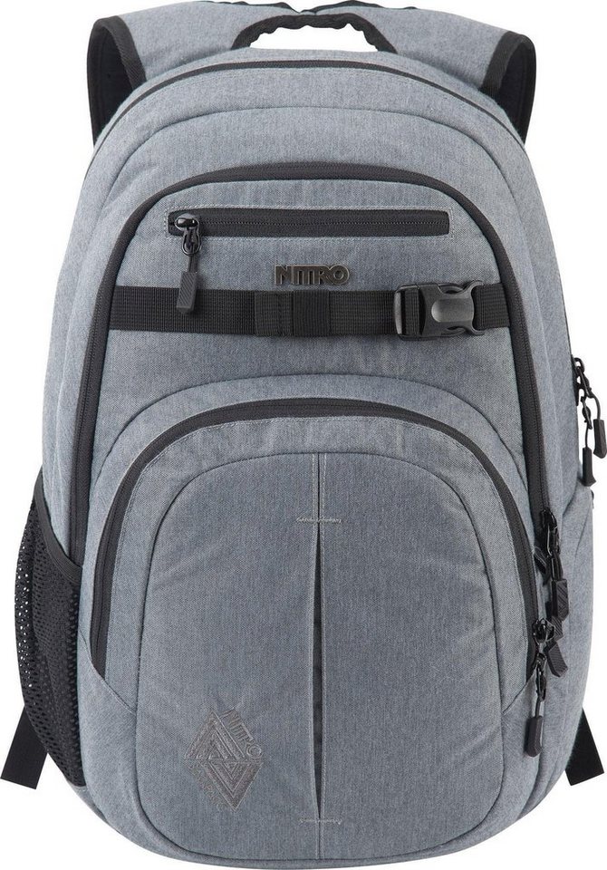 NITRO Schulrucksack Chase, Alltagsrucksack, Rucksack für Freizeit, Schule, Arbeit und Reise von NITRO