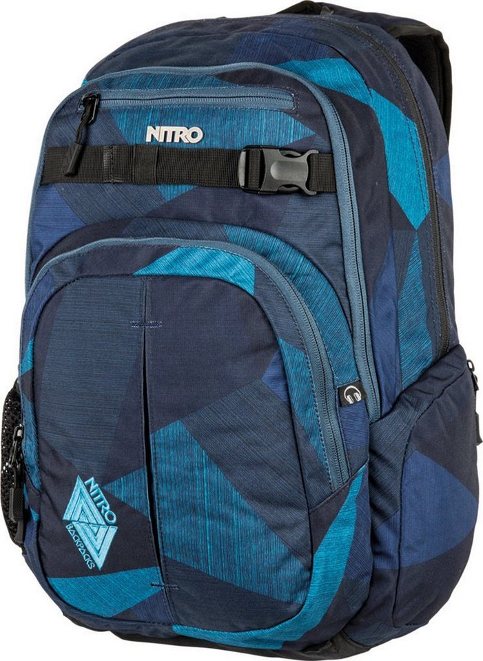 NITRO Schulrucksack Chase, Alltagsrucksack, Rucksack für Freizeit, Schule, Arbeit und Reise von NITRO