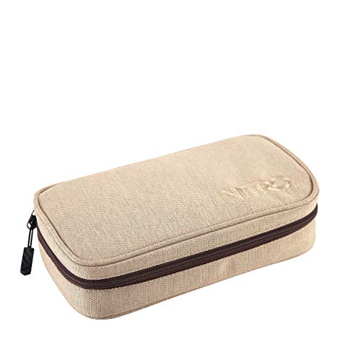 Nitro Pencil Case Xl Inkl. Geo Dreieick & Stundenplan, Federmäppchen, Schlampermäppchen, Faulenzer Box, Federmappe, Stifte Etui, Almond Nitro Pencil Case Xl Inkl. Geo Dreieick & Stundenplan, Federmäppchen, Schlampermäppchen, Faulenzer Box, Federmappe, Stifte Etui, Almond von Nitro