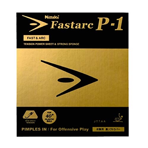 NITTAKU Belag Fastarc P-1 Farbe 1,8 mm, schwarz, Größe 1,8 mm, schwarz NITTAKU Belag Fastarc P-1 Farbe 1,8 mm, schwarz, Größe 1,8 mm, schwarz von NITTAKU