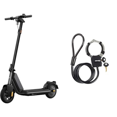 NIU KQi1 Pro Faltbarer E-Scooter mit Straßenzulassung (20km/h & Master Lock Kabelschloss mit Schlüssel, 1 m, Ideal für Scooter Roller, Fahrrad, Kinderwagen, Sportausrüstung von NIU