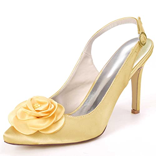 NIUSAIFEI Damen Low-Heel Kitten-Heel-Sandalen mit Schnalle-Verschluss und geschlossener Spitze – ideal für Hochzeiten, & Komfortables Tragen den ganzen Tag von NIUSAIFEI