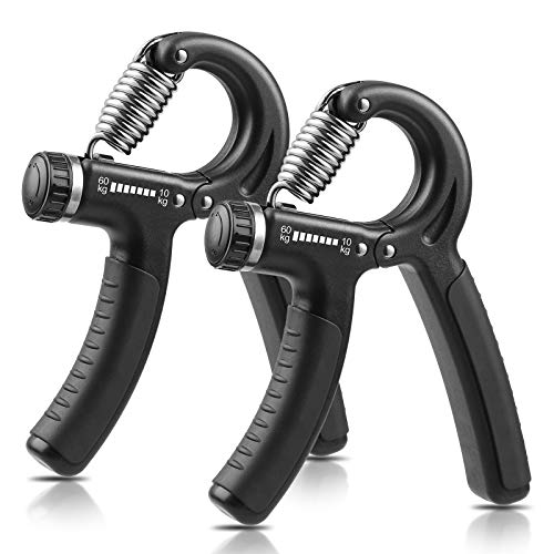 NIYIKOW 2er Set Handtrainer Unterarmtrainer, Einstellbarer Widerstand 10-60kg, Grip Griffkraft Trainer, Fingertrainer, Hand Unterarm Trainingsgerät, Für Sportler und Wiederherstellung der Hand NIYIKOW 2er Set Handtrainer Unterarmtrainer, Einstellbarer Widerstand 10-60kg, Grip Griffkraft Trainer, Fingertrainer, Hand Unterarm Trainingsgerät, Für Sportler und Wiederherstellung der Hand von NIYIKOW