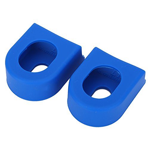 NIZUUONE KurbelarmmanschettenKurbelarmschutz, Silikagel-Kurbelarmmanschetten für Fahrradliebhaber für die Meisten KurbelarmeKurbelgarnituren (Blue) von NIZUUONE
