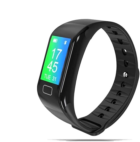 NK Smartband-02 Smart-Aktivitätstracker, Herzfrequenz, Schlafüberwachung, wasserdicht IP67, Schrittzähler, Schwarz von NK