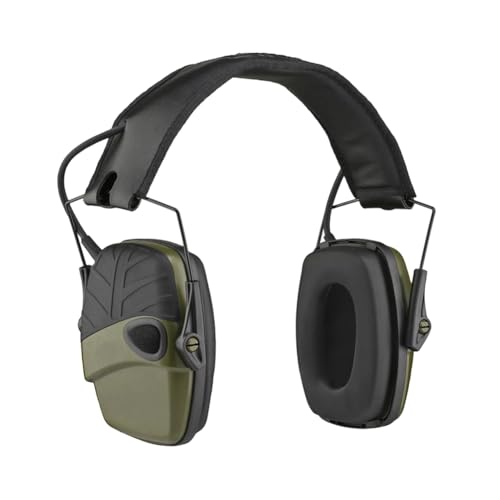 NKBSDKM Impact Hearing Kopfhörer Elektronische Ohrenschützer Outdoor Sports Noise Cancelling Kopfhörer Grün von NKBSDKM