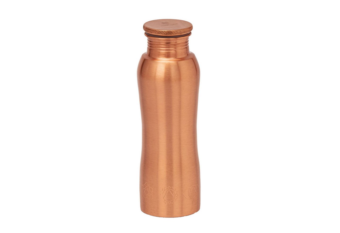 NKlaus Trinkflasche Chakra Curve Kupferflasche 600 ml - Ayurvedische Trinkflasche mit Grav NKlaus Trinkflasche Chakra Curve Kupferflasche 600 ml - Ayurvedische Trinkflasche mit Grav von NKlaus