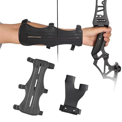 NLONLL Armschutz Bogenschießen Leder Unterarmschutz Bogenschießen Verstellbare mit Bogen Handschuh Armschutz für Bogenschützen für Jugendliche Erwachsenefür Jagd und Zielschießen Zubehör (Schwarz) NLONLL Armschutz Bogenschießen Leder Unterarmschutz Bogenschießen Verstellbare mit Bogen Handschuh Armschutz für Bogenschützen für Jugendliche Erwachsenefür Jagd und Zielschießen Zubehör (Schwarz) von NLONLL