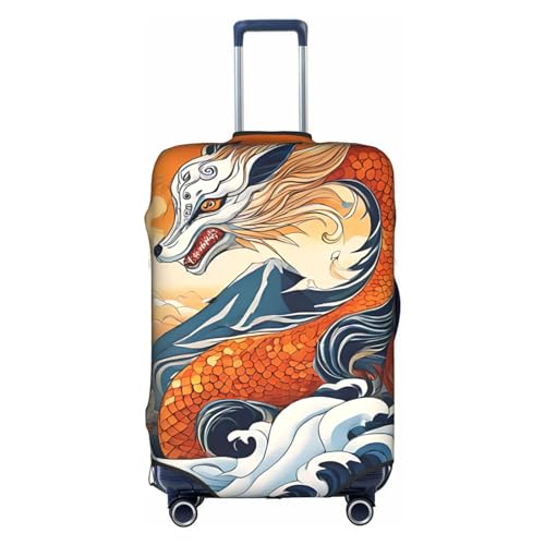 China's Dragons Trolley-Koffer-Schutzhülle, Elastisches Gewebe, Reisegepäck-Abdeckung, Koffer-Schutz, Passend (1,M) von NNSECS