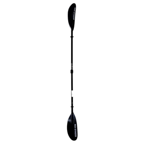 3s-sup No Stress Fiberglas Hybrid Kajakpaddel 4-teilig I Leichtes, schwimmfähiges Paddel I Verstellbare Länge 210-220 cm I Klickverschluss, Doppelklemme I Perfekt für Anfänger & Fortgeschrittene 3s-sup No Stress Fiberglas Hybrid Kajakpaddel 4-teilig I Leichtes, schwimmfähiges Paddel I Verstellbare Länge 210-220 cm I Klickverschluss, Doppelklemme I Perfekt für Anfänger & Fortgeschrittene von NO! STRESS