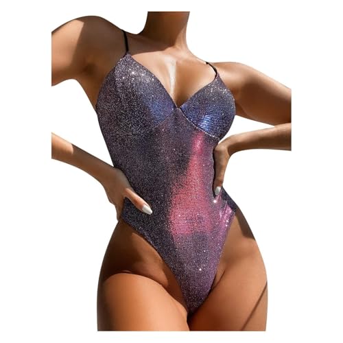 NOAFUNZO Damen-Badeanzug, Bauchkontrolle, Bikinis, Badeanzüge für Frauen, Übergröße, einteilig, Surfmode, Badekleid, Schwimmanzug, Neoprenanzüge von NOAFUNZO