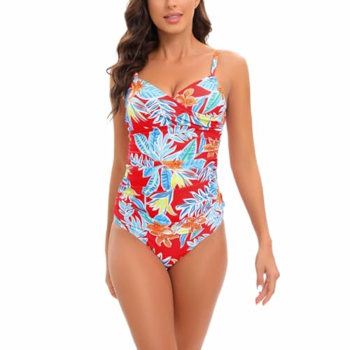 NOAFUNZO Langes Tankini-Set für Damen, dehnbar, rückenfrei, SJL2412 von NOAFUNZO