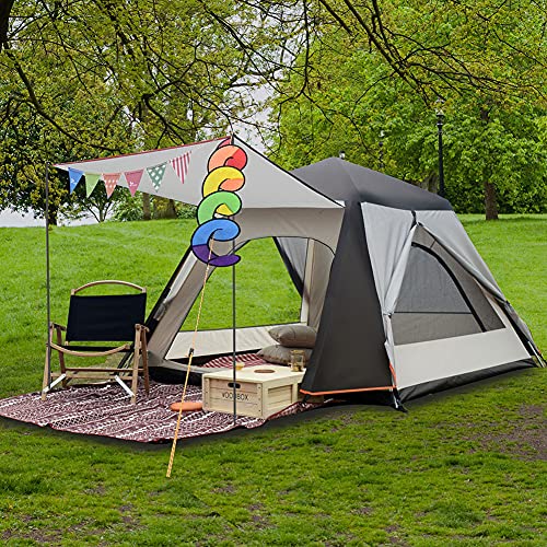 Automatisches Pop-up-Zelt für 3–4 Personen mit Veranda, wasserdicht, Winddicht, UV-Schutz, Campingzelt für Familien, tragbares Cabana-Zelt für Outdoor-Camping, Wandern, Angeln von NOALED