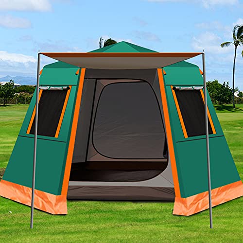 Familien-Outdoor-Campingzelt, automatisches Pop-Up-Zelt, 3–4 Personen, doppelschichtig, wasserdicht, Sofortzelt, einfacher Aufbau, Außenbereich von NOALED