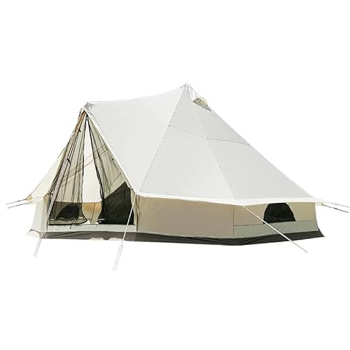 Outdoor-Familiencamping-Campingzelt, Polyester-Baumwollgewebe, verschleißfest und reißfest, wasserdicht und sonnenbeständig, doppellagige Zelttür von NOALED