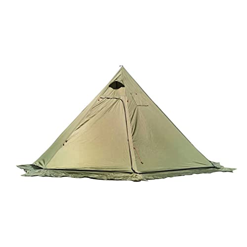 Zelte für Camping Jungle Craft Pyramidenzelt Kamin Ripstop Plaid Camping Rucksack Zelt Höhe 220cm Outdoor Winterzelt von NOALED