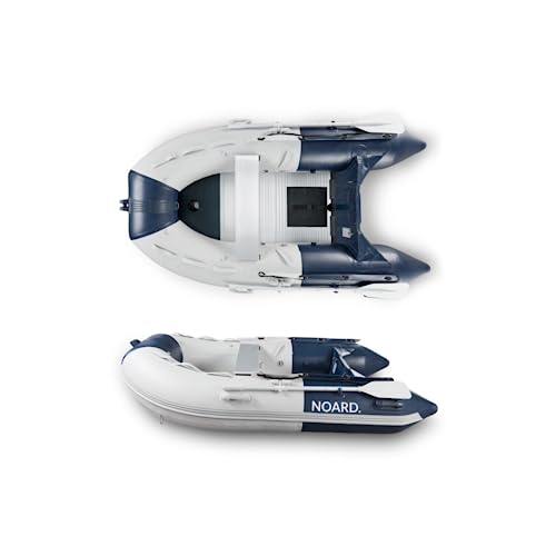 NOARD | Schlauchboot 230-470cm mit Aluminiumboden, Blau/Grau | UV-beständiges PVC, Leicht & Schneller Aufbau | Komplettset mit Pumpe, Ruder, Transporttasche NOARD | Schlauchboot 230-470cm mit Aluminiumboden, Blau/Grau | UV-beständiges PVC, Leicht & Schneller Aufbau | Komplettset mit Pumpe, Ruder, Transporttasche von NOARD