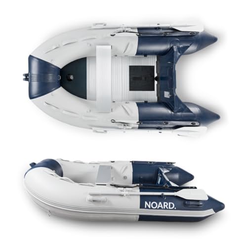 NOARD | Schlauchboot 230-470cm mit Aluminiumboden, Blau/Grau | UV-beständiges PVC, Leicht & Schneller Aufbau | Komplettset mit Pumpe, Ruder, Transporttasche NOARD | Schlauchboot 230-470cm mit Aluminiumboden, Blau/Grau | UV-beständiges PVC, Leicht & Schneller Aufbau | Komplettset mit Pumpe, Ruder, Transporttasche von NOARD