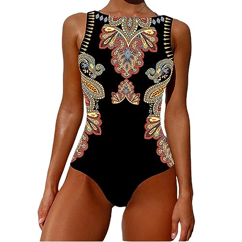 NOGRAX Einteiliger Badeanzug Für Damen Gestreifter Damen-Badeanzug, Bademode, Bedruckt, Push-Up-Monokini, Sommer-Badeanzug, Bodysuit, Weiblich-Cr19468Da-L von NOGRAX