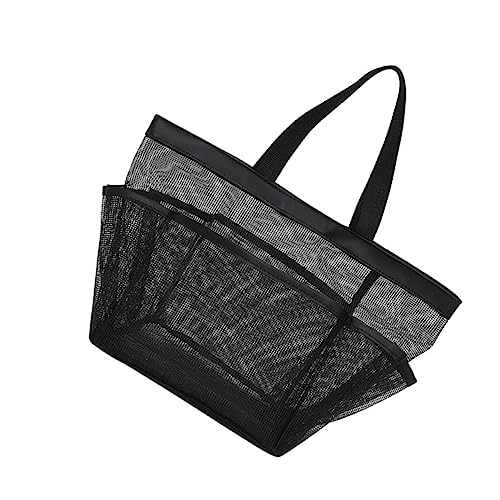 NOLITOY 3st Wäschesack Aus Mesh Reise-duschtasche Strand-mesh-duschtasche Strandtasche Netztaschen Für Die Reise Netzaufbewahrungsbeutel Für Spielzeug Reisetaschen Hausbedarf Pu Black von NOLITOY