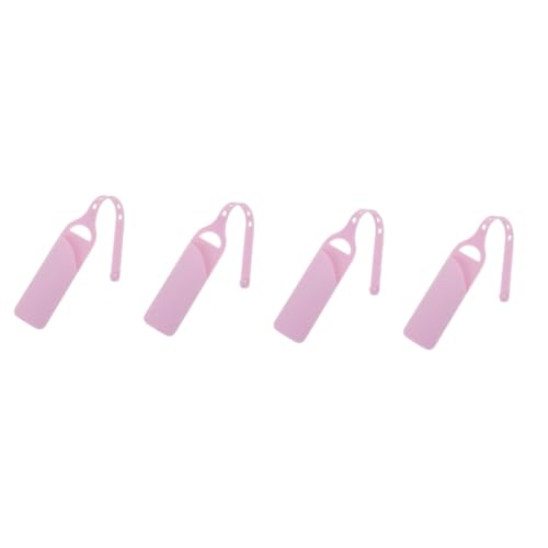 NOLITOY 4 Stück Lippenstift-Aufbewahrungstasche Lippenstiftbeutel Tragbare Lippenstifttasche aus Silikon schlüsselanhänger Becherbeutel praktische Lippenstifthülle Kieselgel von NOLITOY