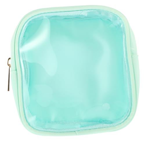 NOLITOY Kosmetiktasche in Bonbonfarbe Kosmetik-Organizer Reise-Make-up-Aufbewahrungstasche Tragbare Kosmetiktasche Tragbare Geldbörse Kosmetiktasche Für Damen Kulturbeutel PVC Green von NOLITOY