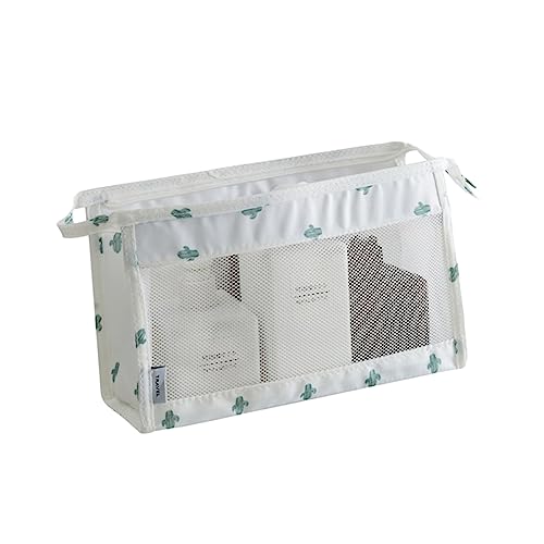 NOLITOY Praktische Reise Kosmetiktasche Tragbare Toilettentasche Für Damen Und Herren Organizer Für Make up Und Pflegeprodukte Transparentes Design Mit Kaktus von NOLITOY